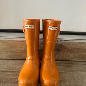 Hunter Orange Rain & Snow Boots Mid-Calf Waterproof